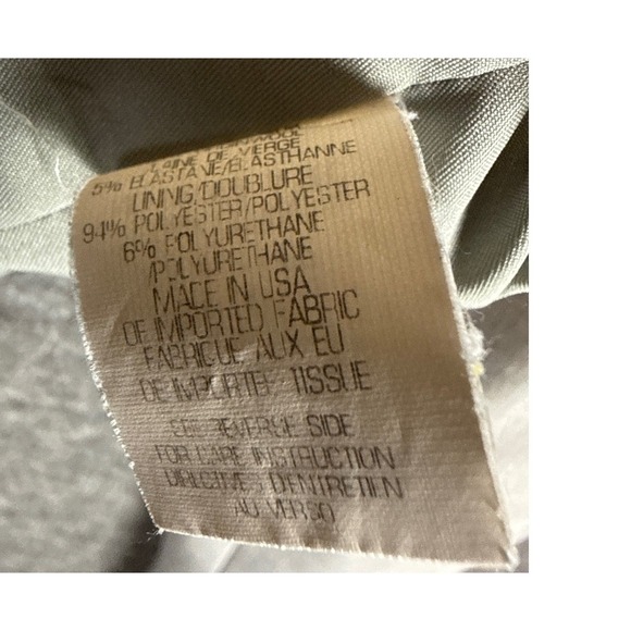 Theory Lanai Urban Light Grey Open Front Collarless Career Blazer Jacket Size 2 - Picture 9 of 10